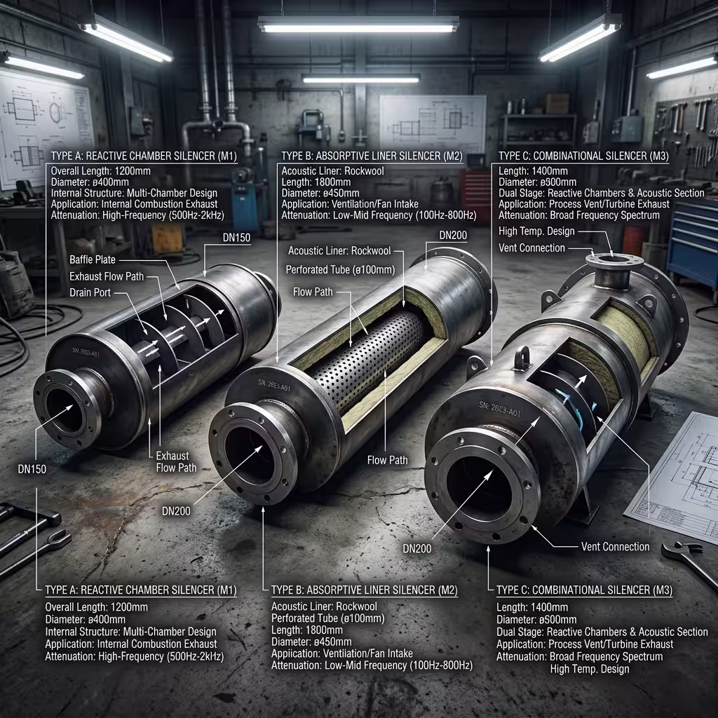 Comparing Industrial Silencer Types: Which One is Right for You?